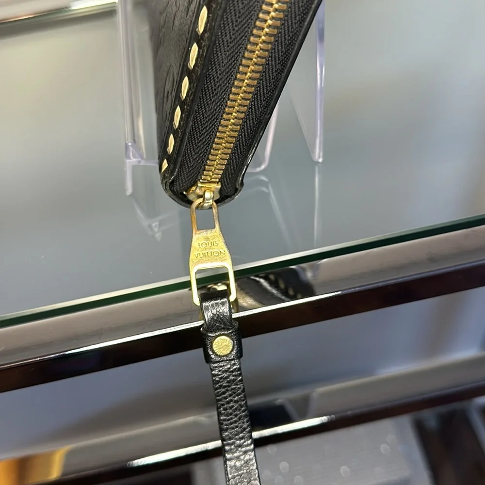Louis Vuitton Black Monogram Empreinte Stitch Wallet, Full Inclusion! - Picture 9 of 16